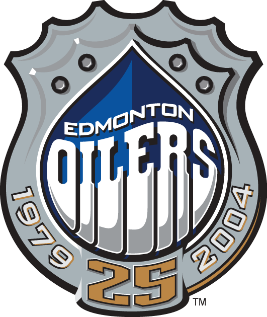 Edmonton Oilers 2004 Anniversary Logo iron on heat transfer